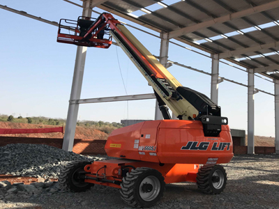 捷爾杰660SJ高空作業(yè)車助力山河智能工業(yè)城建設